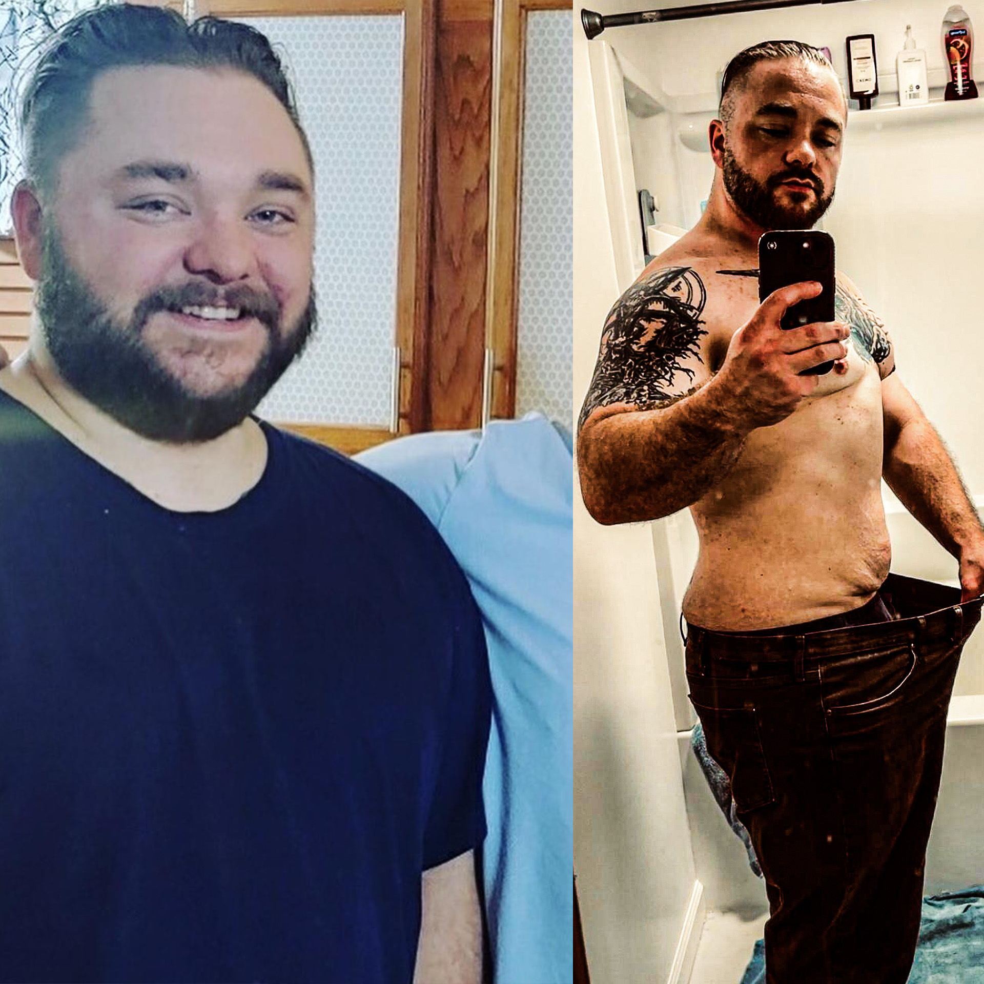 Client progress photo