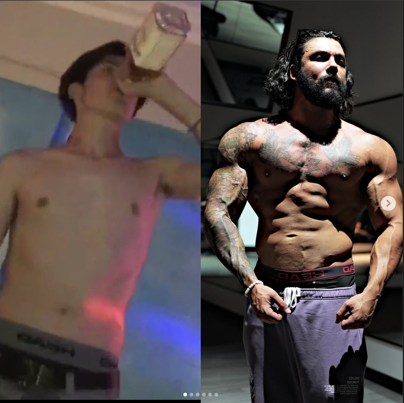 Alex Diago before and after transformation