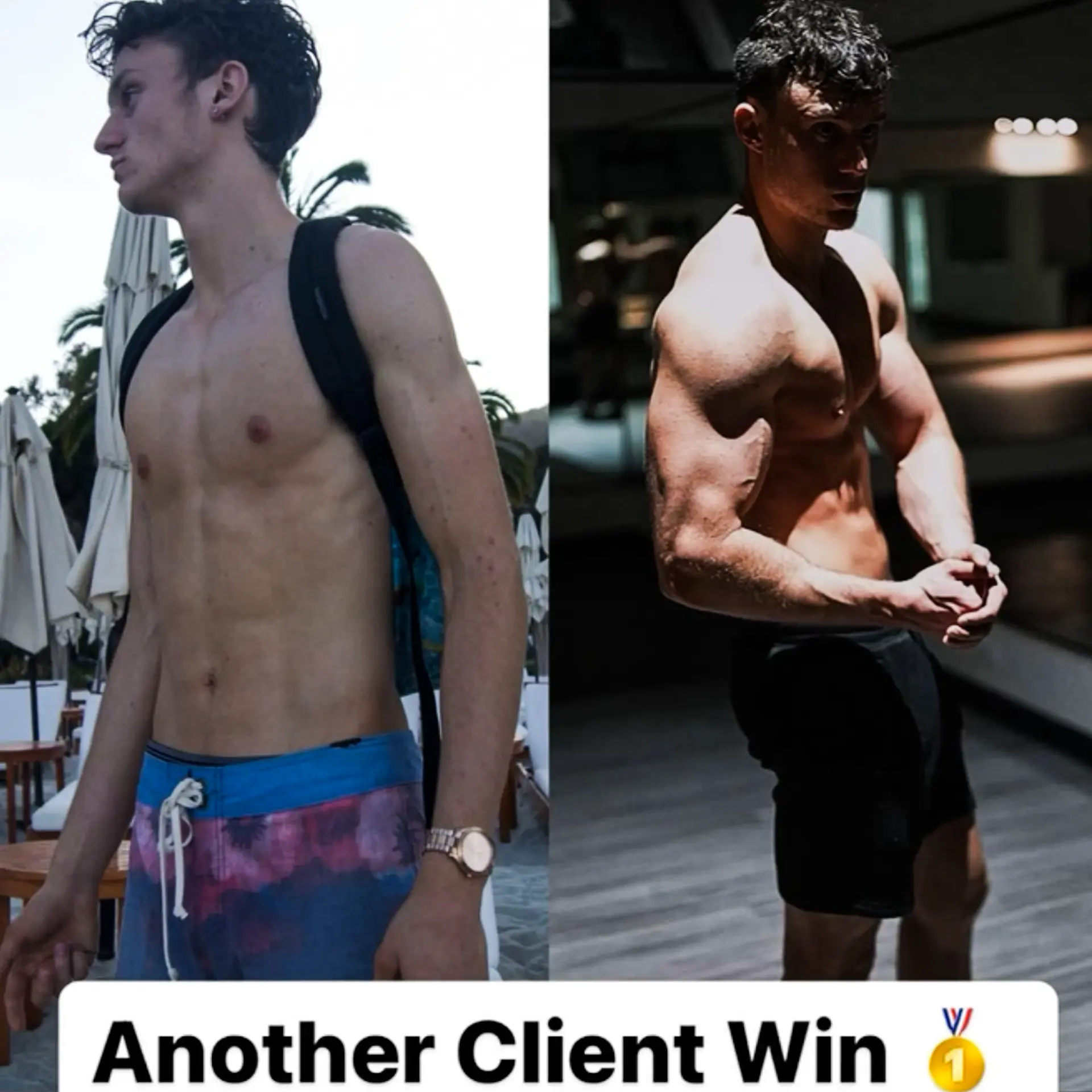 Client progress photo