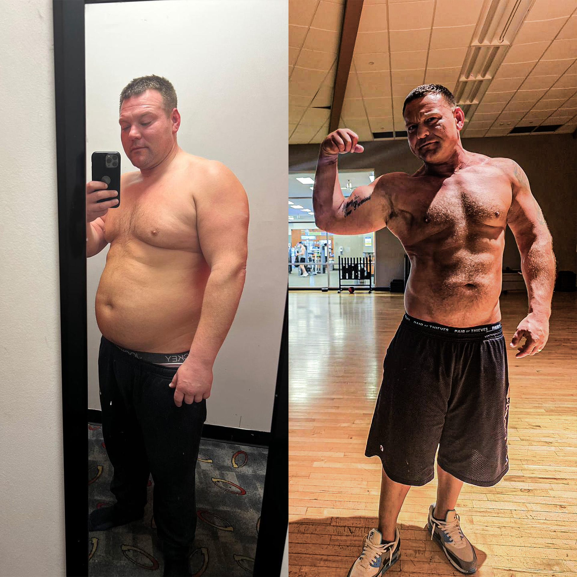 Client progress photo